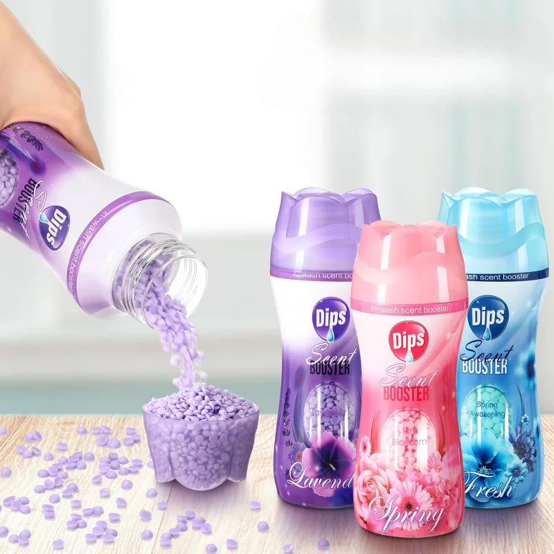Perles de parfum pour le linge, booster de lavage parfumé, boosters de lavage fraîcheur lavande et noix de coco