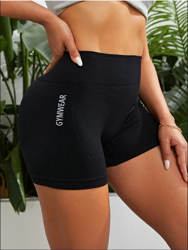 Short d'entraînement taille haute pour femme, pantalon court de Yoga