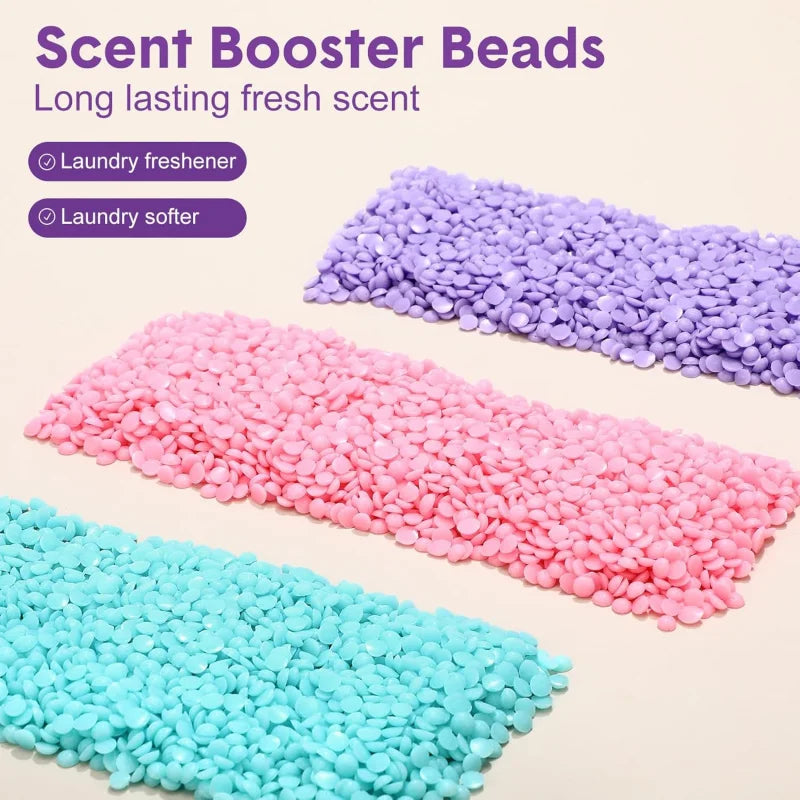 Perles de parfum pour le linge, booster de lavage parfumé, boosters de lavage fraîcheur lavande et noix de coco